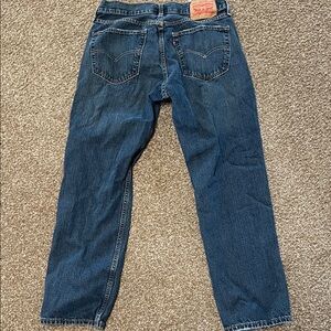 Levi's Men's Blue Straight Jeans - Classic Back Pocket Detail